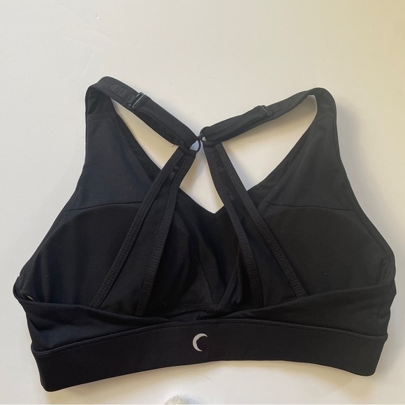 Zyia Active Sports Bra Black Adjustable Mesh Removable Pads Convertible - Picture 5 of 6